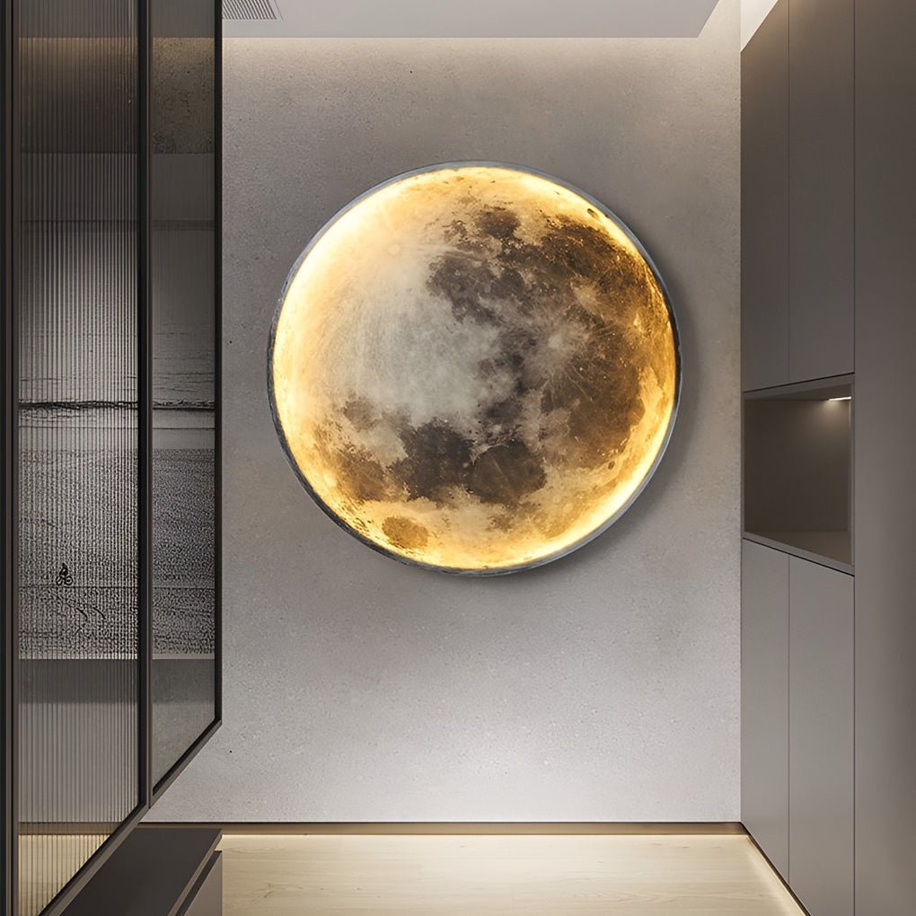 Lunar Moon Dimmable LED Modern Wall Lamp Wall Sconces Lighting Wall Lights-Lighom
