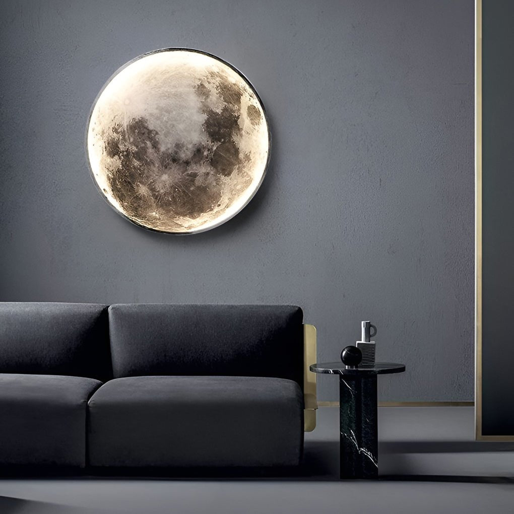 Lunar Moon Dimmable LED Modern Wall Lamp Wall Sconces Lighting Wall Lights-Lighom