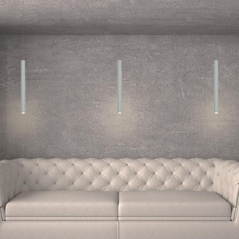 Mini Elongated Cylinder LED Contemporary Pendant Light Island Lights-Lighom