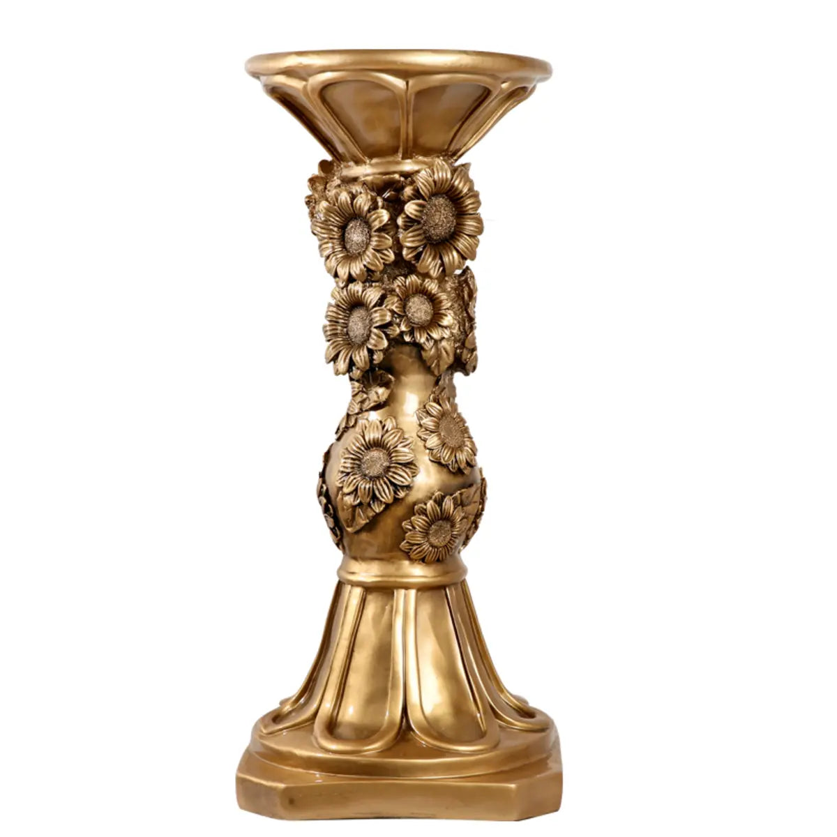 Lighom luxury golden plant acrylic end & side tables