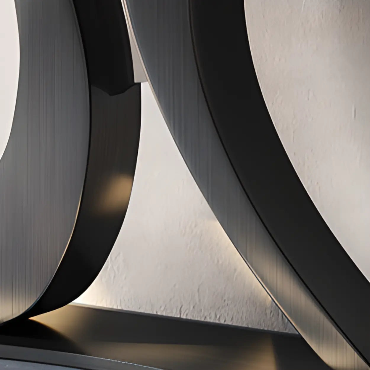 Luxury Stone Abstract Base Beige Console Table