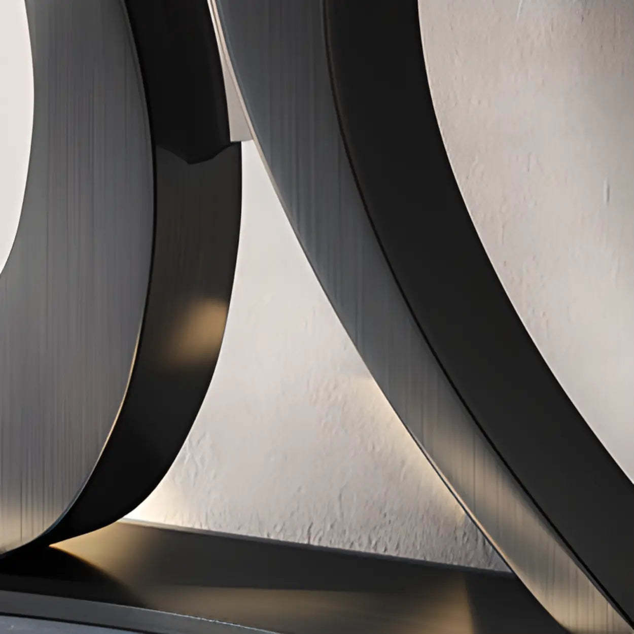 Luxury Stone Abstract Base Beige Console Table