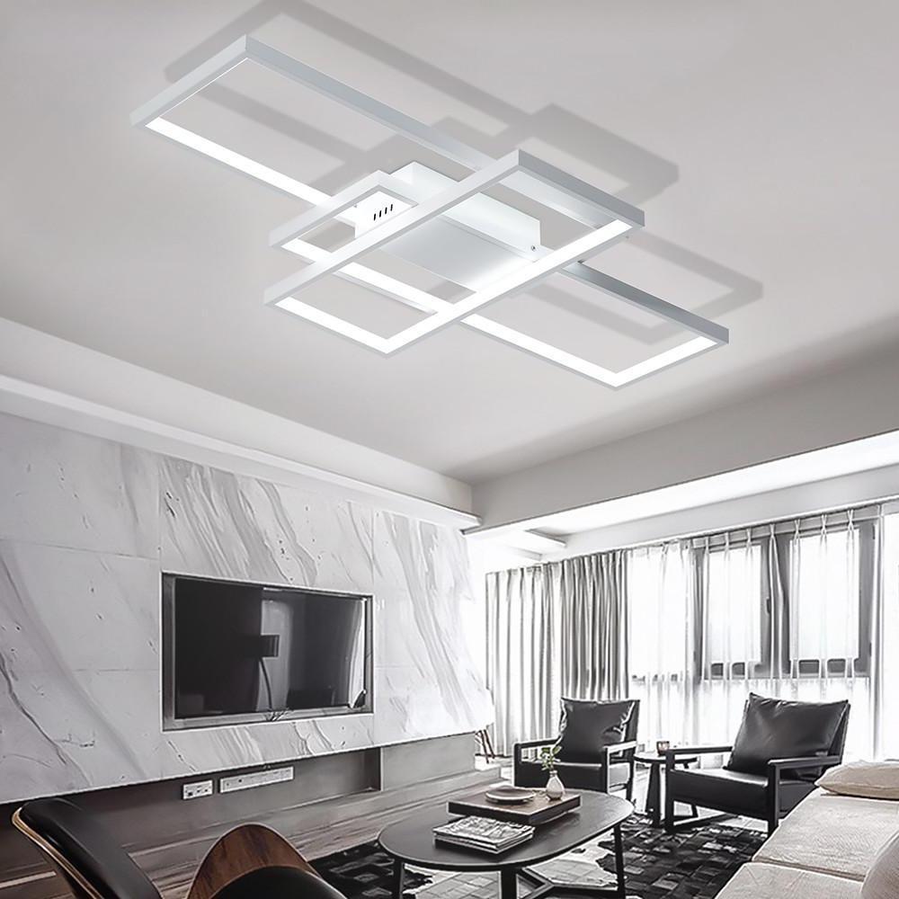 Abstract Rectangle Display LED Flush Mount