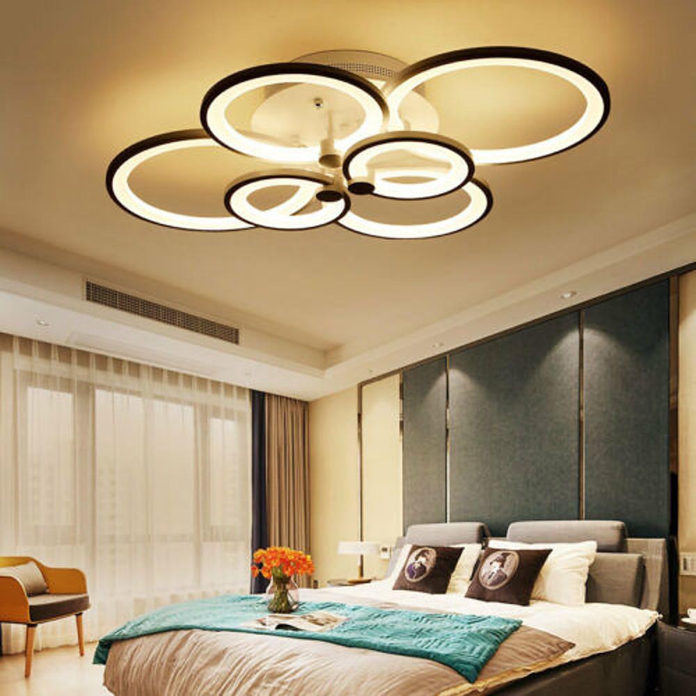 Multi-Circle Dimmable LED Modern Flush Mount