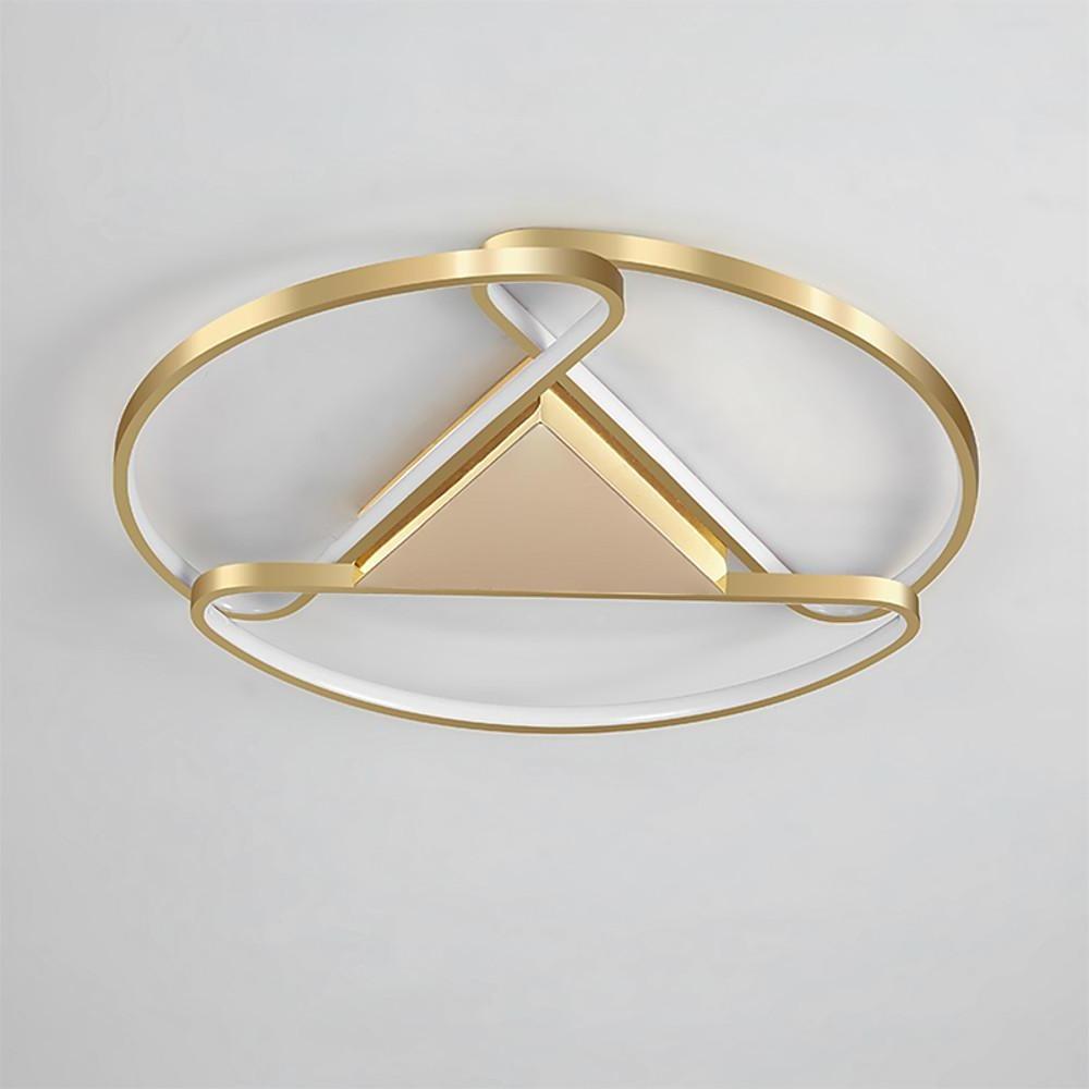 Triangle Circle Metal LED Flush Mount Light