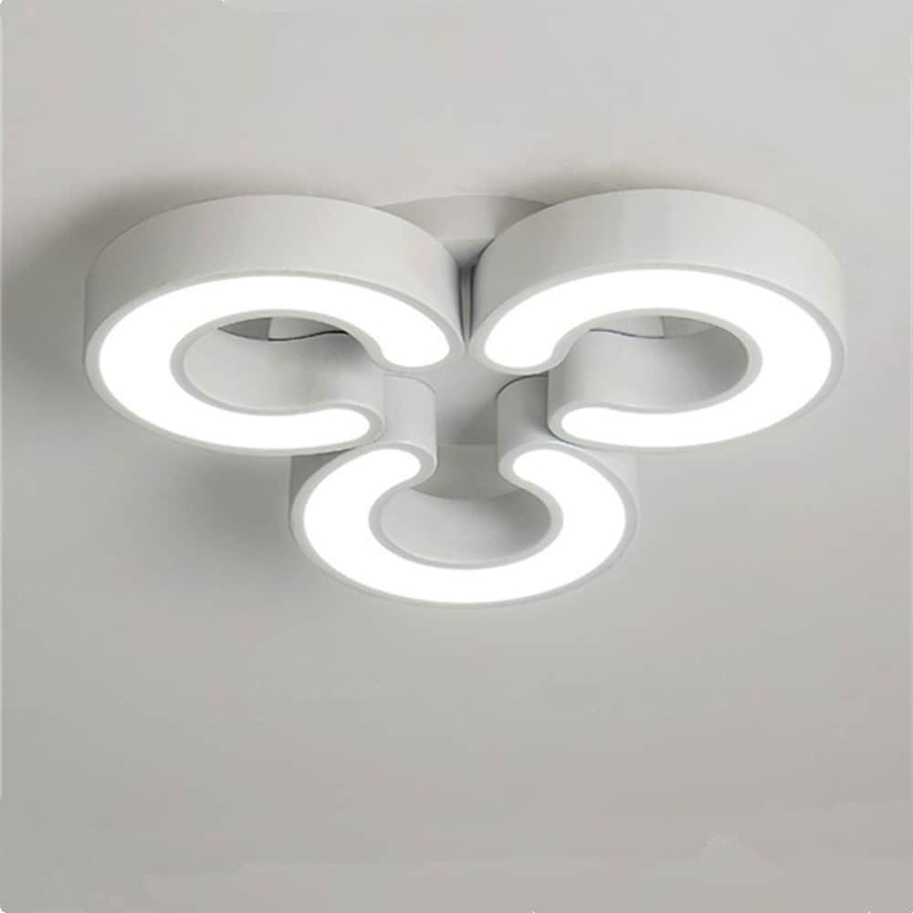 Flower Shaped Dimmable LED Modern Ceiling Lights Flush Mount Lighting-Lighom