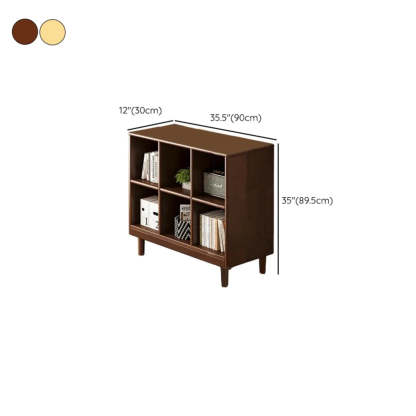 Mid-Century Modular Cube Wood Bookcase