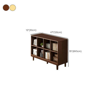 Mid-Century Modular Cube Wood Bookcase