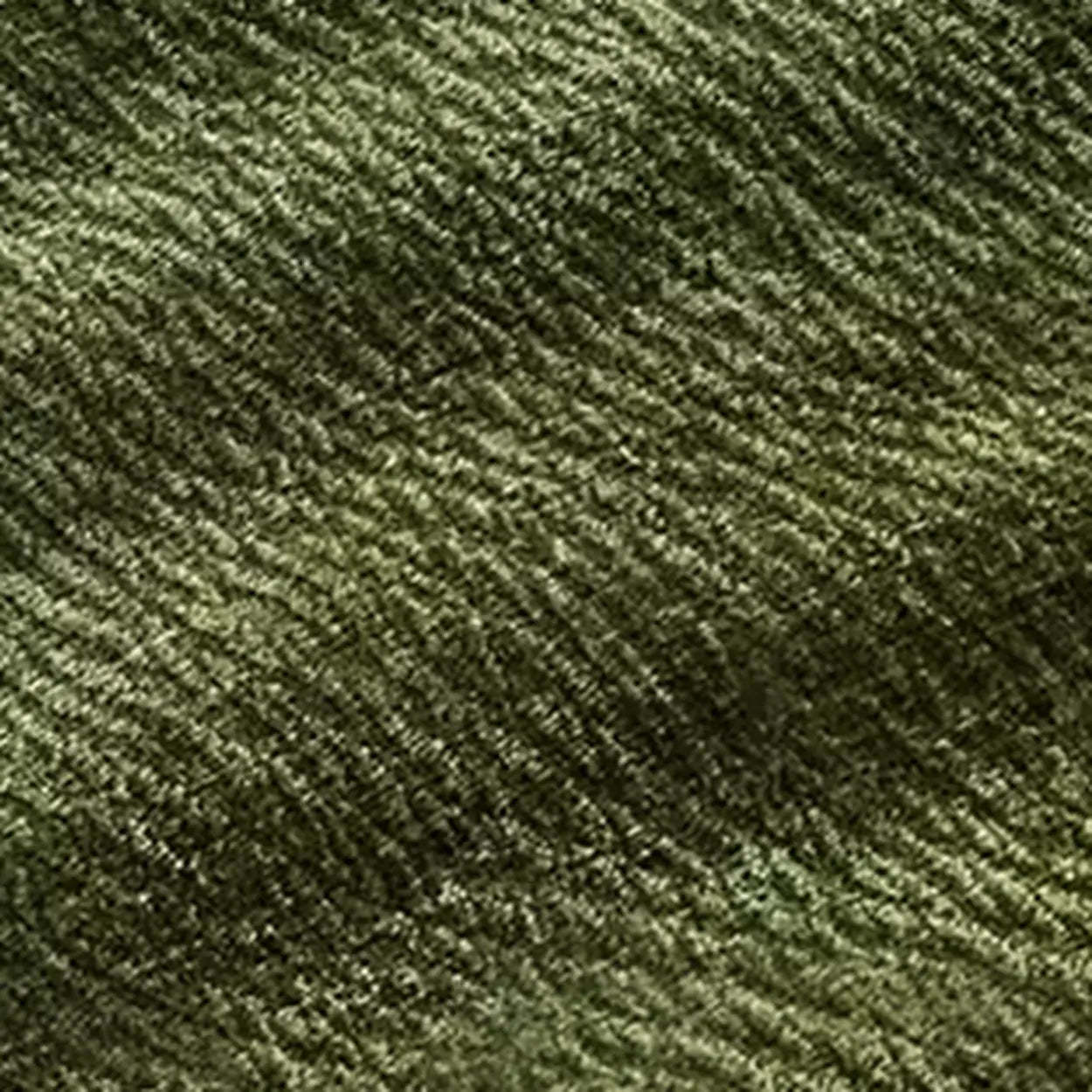 Mid-Century Olive Green Chenille Plush Sofa — Sponge