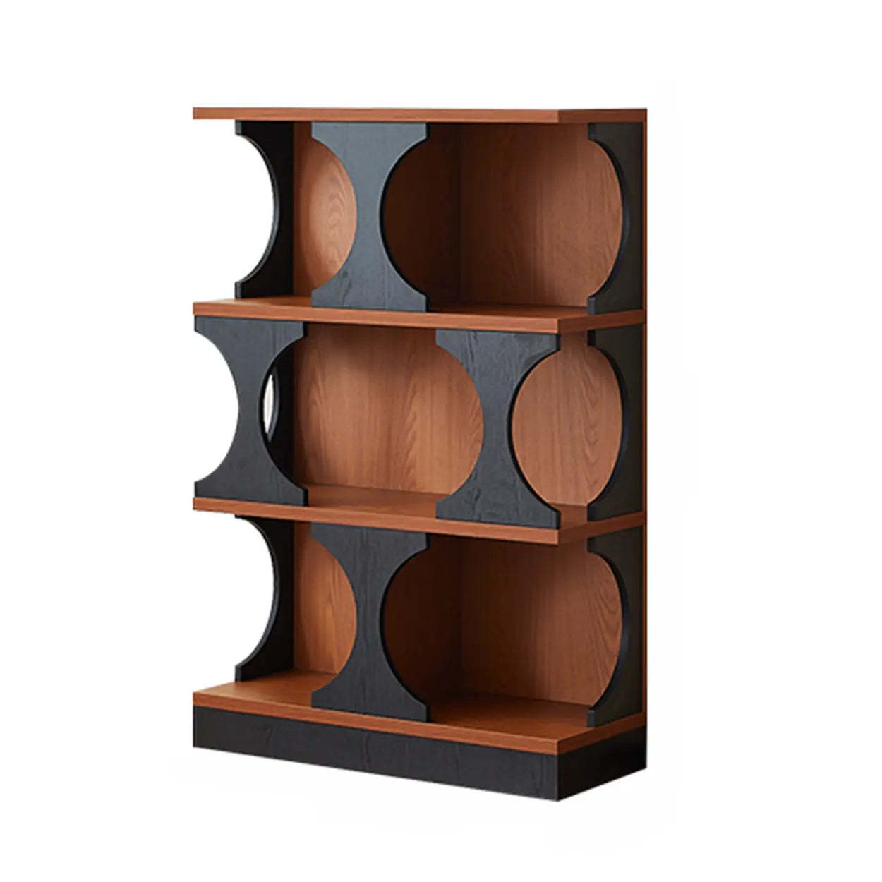 Lighom closed-back bookshelf wood bookcases for living room — 31" L x 13" W x 47" H