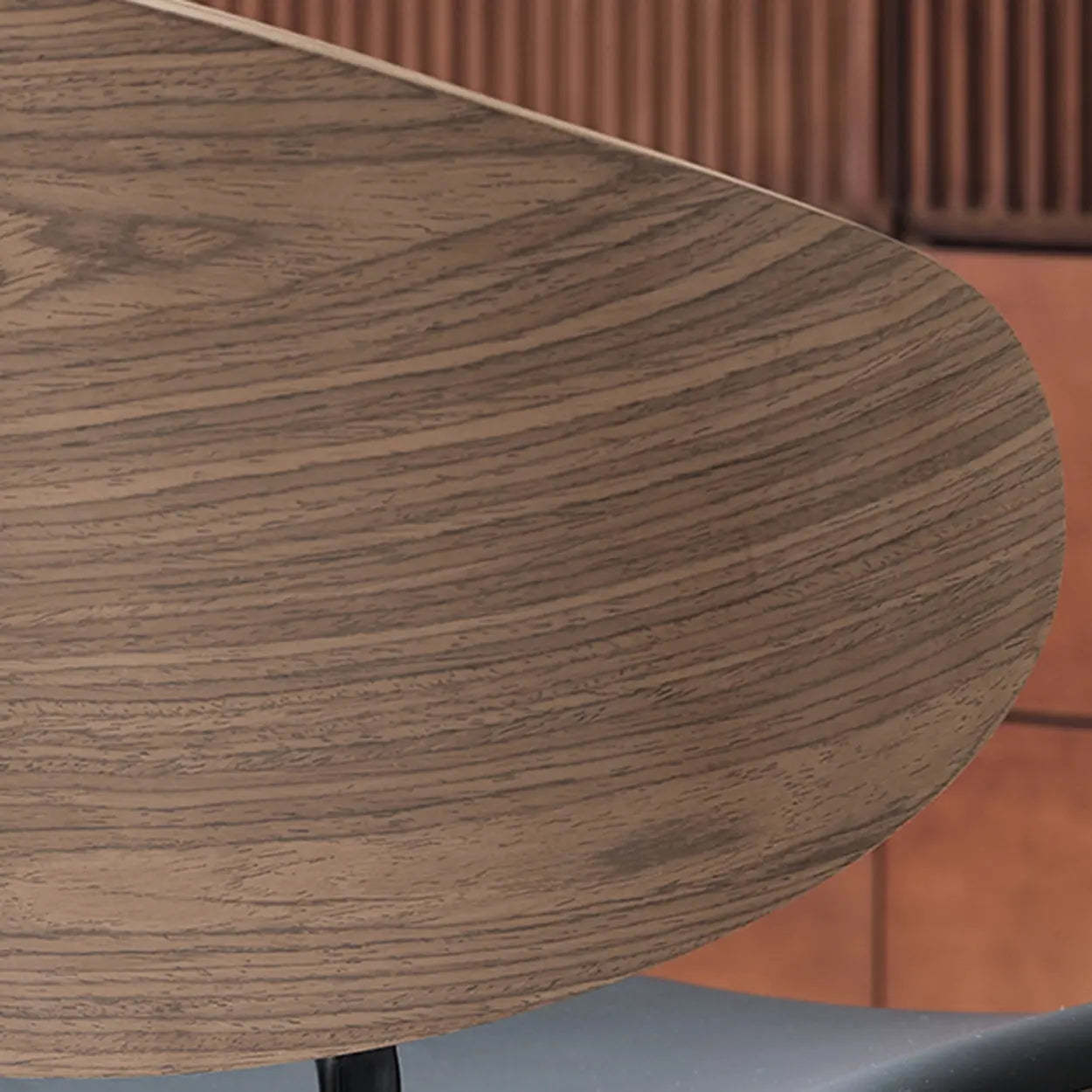 Mid-Century Curved Back Upholstered Dining Chair