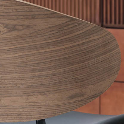 Mid-Century Curved Back Upholstered Dining Chair