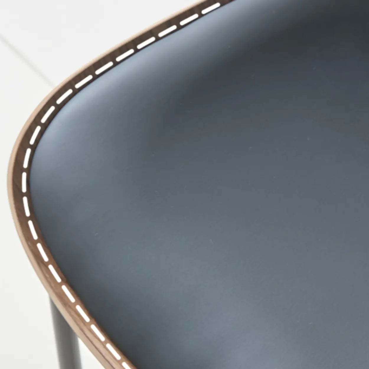 Mid-Century Curved Back Upholstered Dining Chair