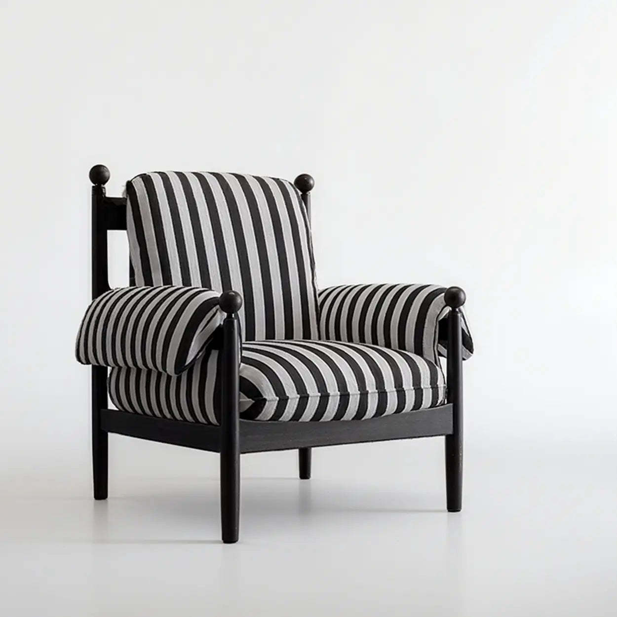 Mid-Century Designer High Back Upholstered Accent Chair