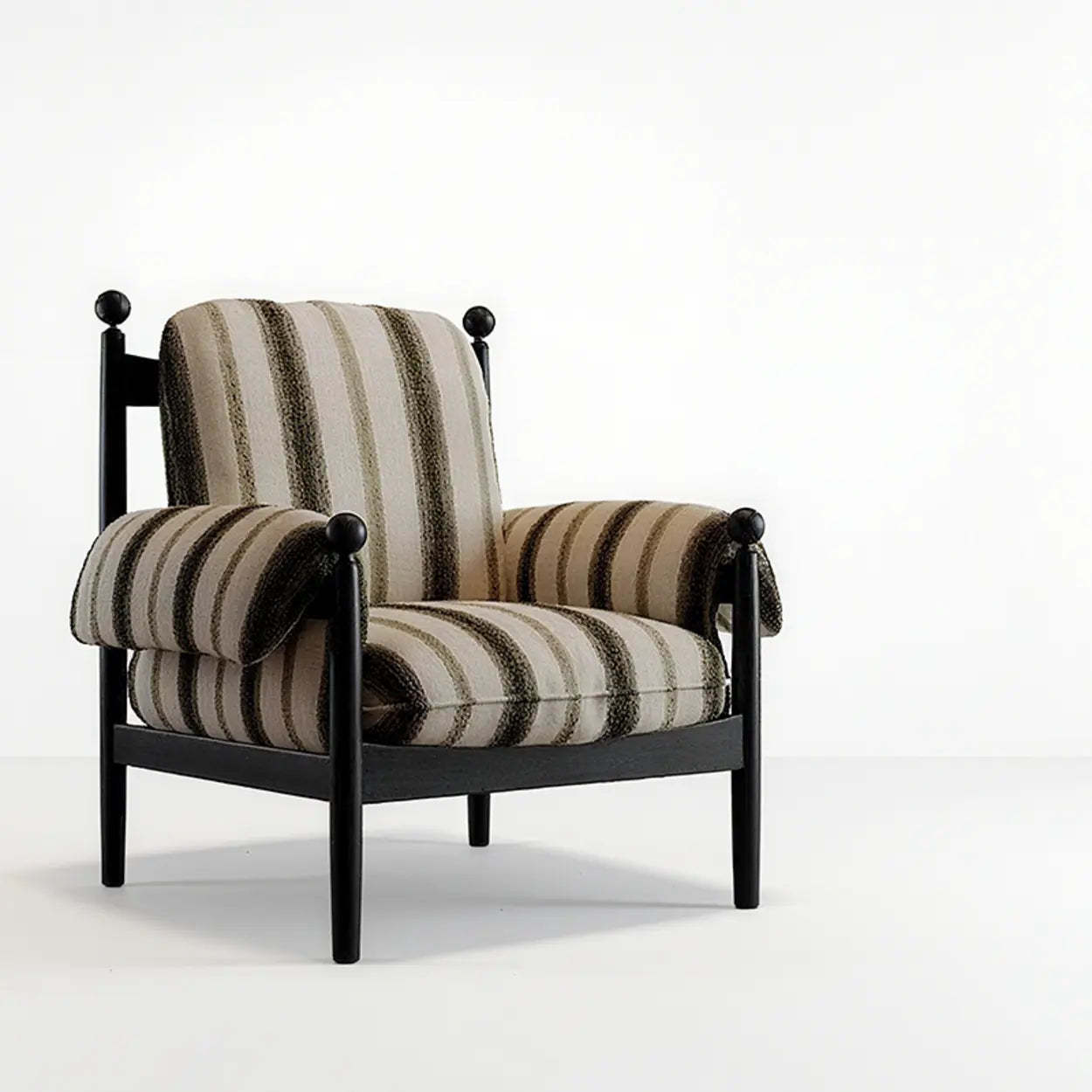 Mid-Century Designer High Back Upholstered Accent Chair