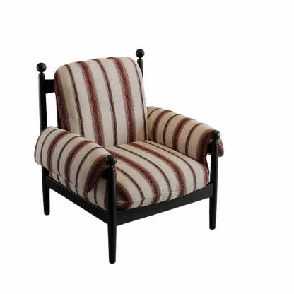Mid-Century Designer High Back Upholstered Accent Chair