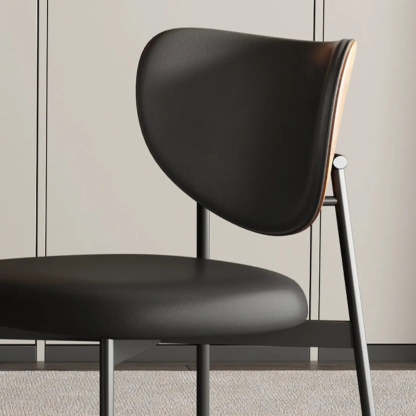 Mid-Century Open Back Upholstered Dining Chair