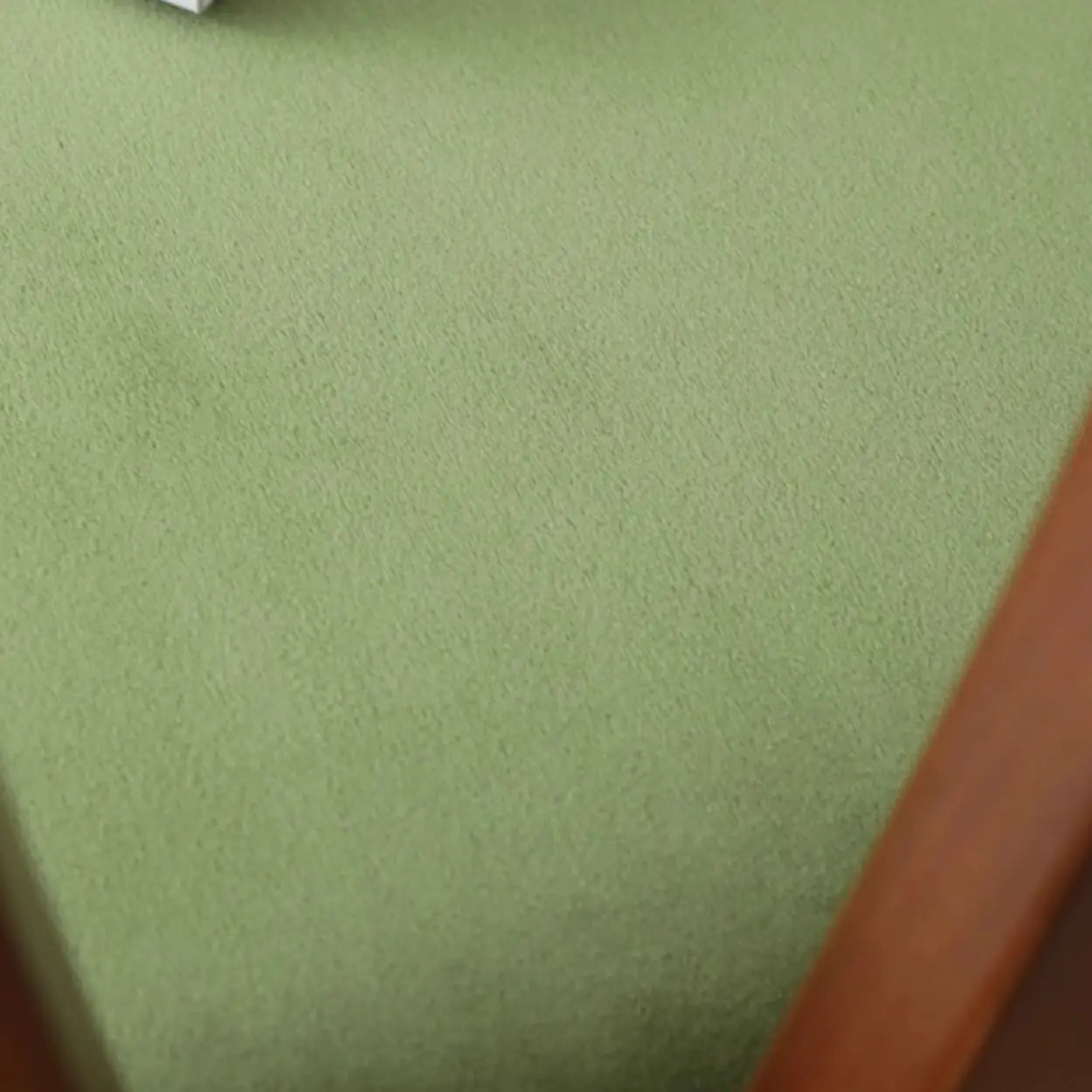 Mid-Century Curved-Back Green Dining Chair
