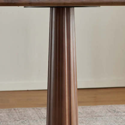 Mid-Century Wood Brown Square Dining Table