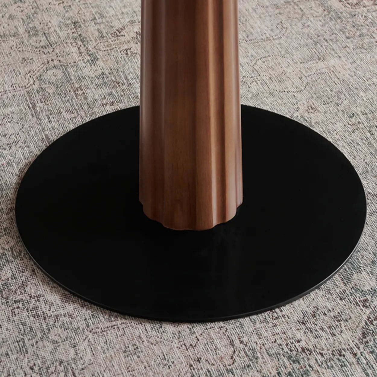 Mid-Century Wood Brown Square Dining Table