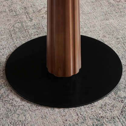 Mid-Century Wood Brown Square Dining Table
