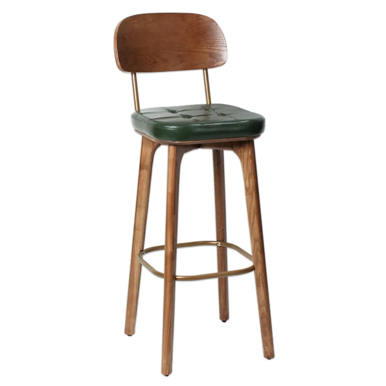 Wood modern tufted bar & counter stools