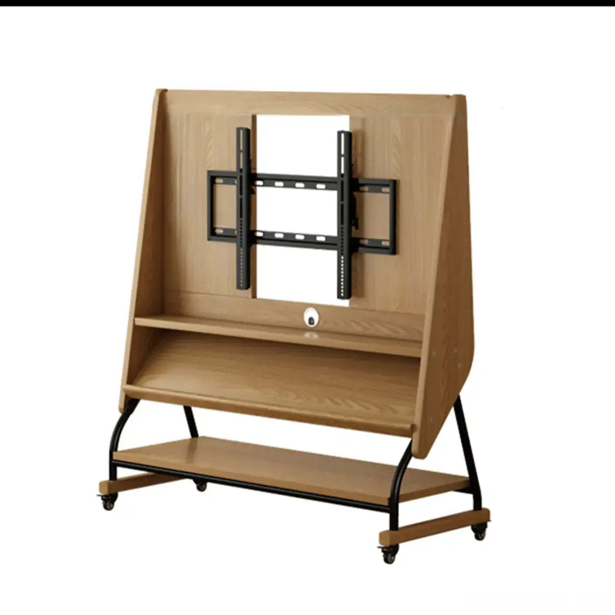Mid-Century Wood Adjustable TV Mount Stand