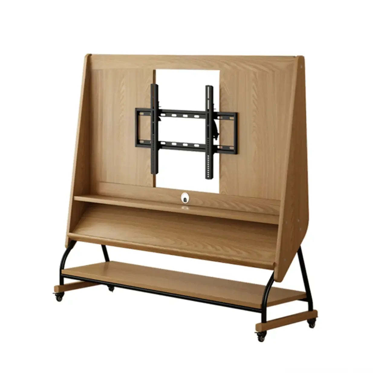 Mid-Century Wood Adjustable TV Mount Stand