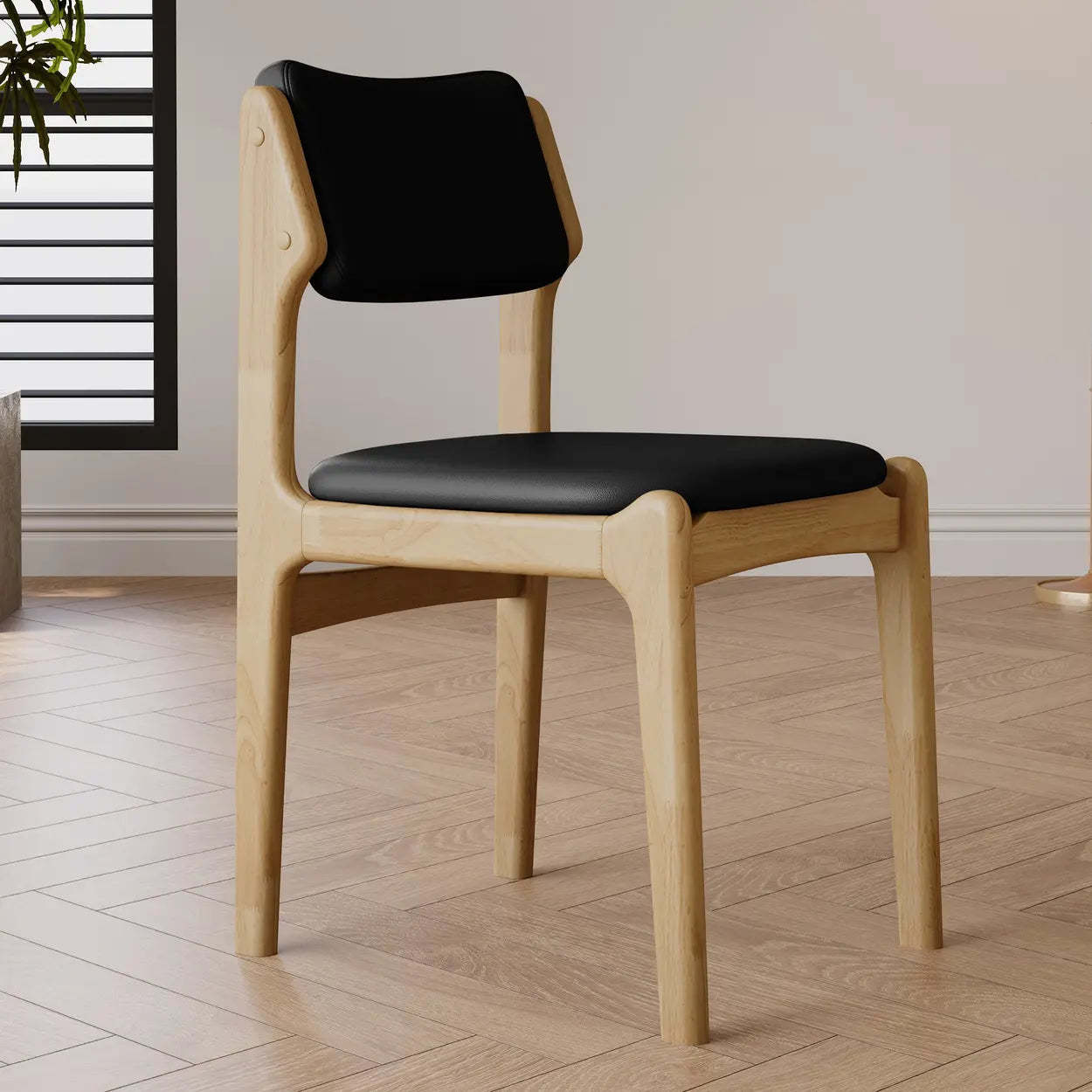 Lighom modern open-back upholstered leather glass marble office chairs