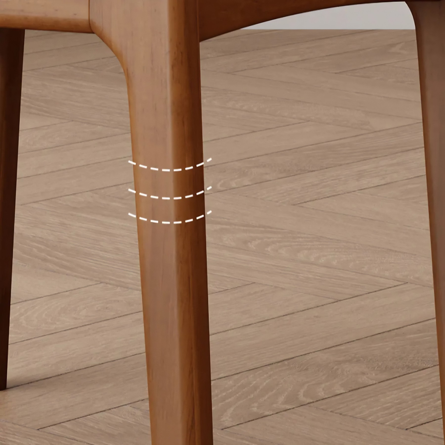 Mid-Century Upholstered Open-Back Dining Chair