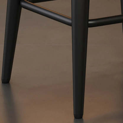 Mid-Century Upholstered Swivel Bar Stool with Padded Backrest