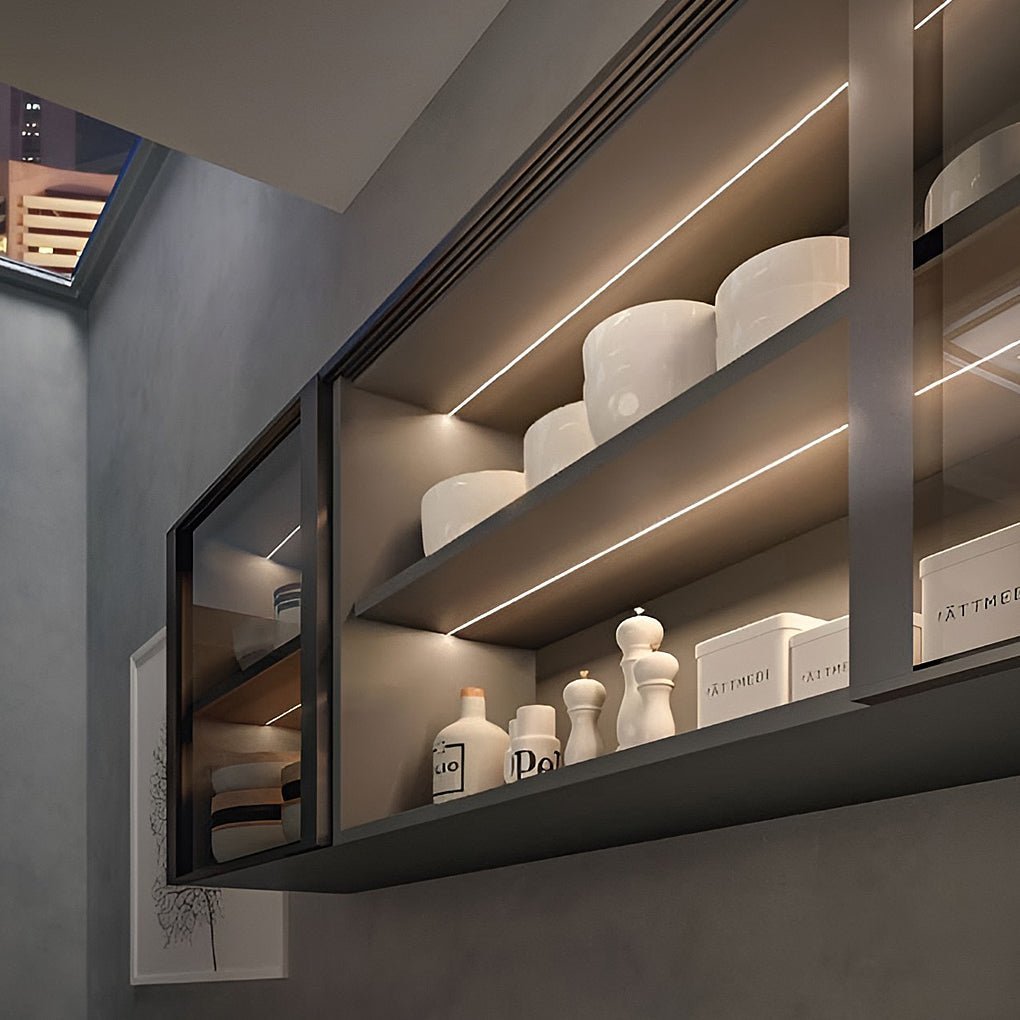 Mini Recessed Invisible LED Strip Lights Under Cabinet Lighting Linear Lights-Lighom