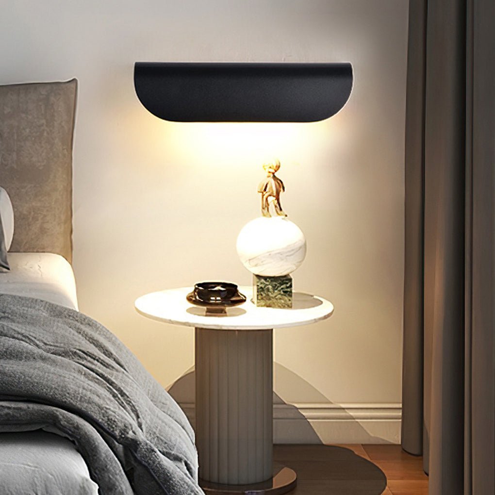Minimalist Arc Shaped Waterproof Wall Lamp for Outdoor Indoor Corridor Staircase-Lighom