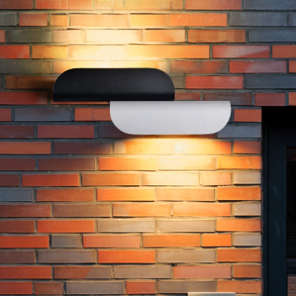 Minimalist Arc Shaped Waterproof Wall Lamp for Outdoor Indoor Corridor Staircase-Lighom