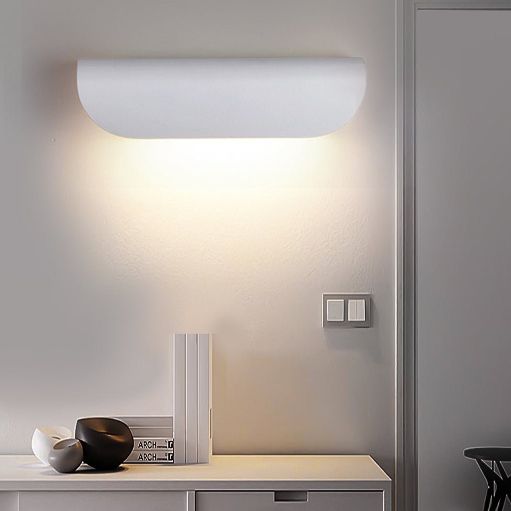 Minimalist Arc Shaped Waterproof Wall Lamp for Outdoor Indoor Corridor Staircase-Lighom