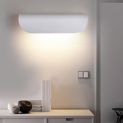 Minimalist Arc Shaped Waterproof Wall Lamp for Outdoor Indoor Corridor Staircase-Lighom