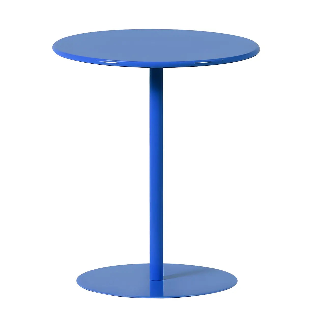 Minimalist Round Metal Pedestal Side Table