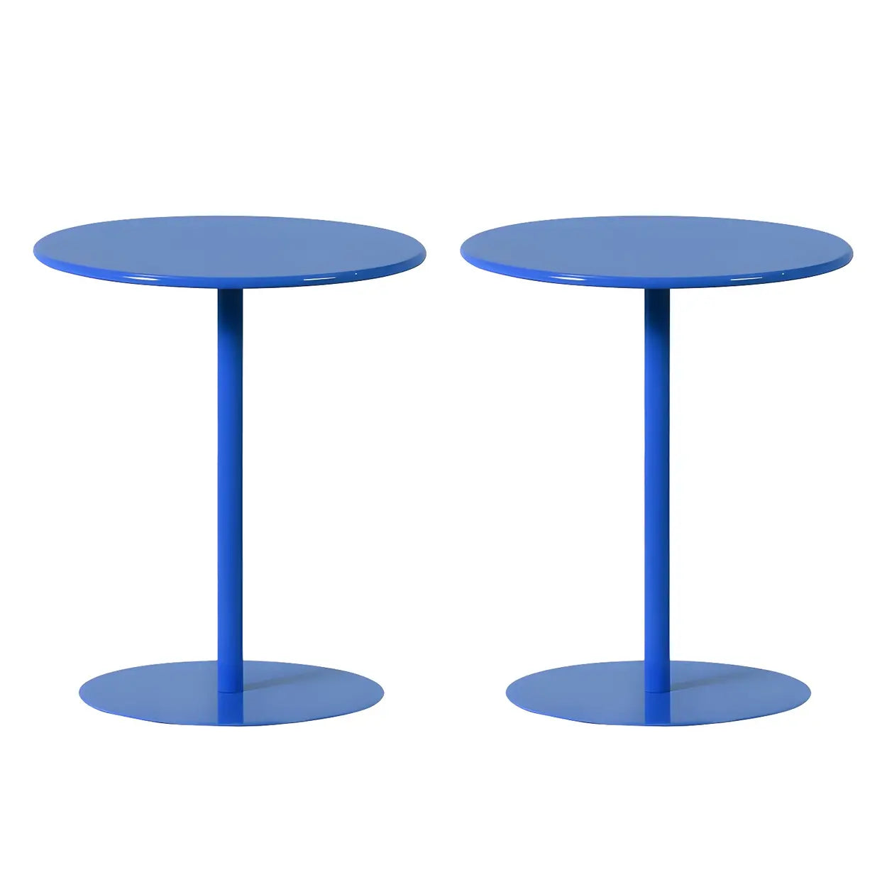 Minimalist Round Metal Pedestal Side Table