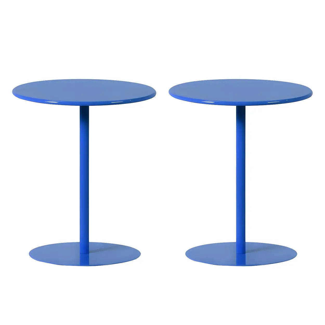 Minimalist Round Metal Pedestal Side Table
