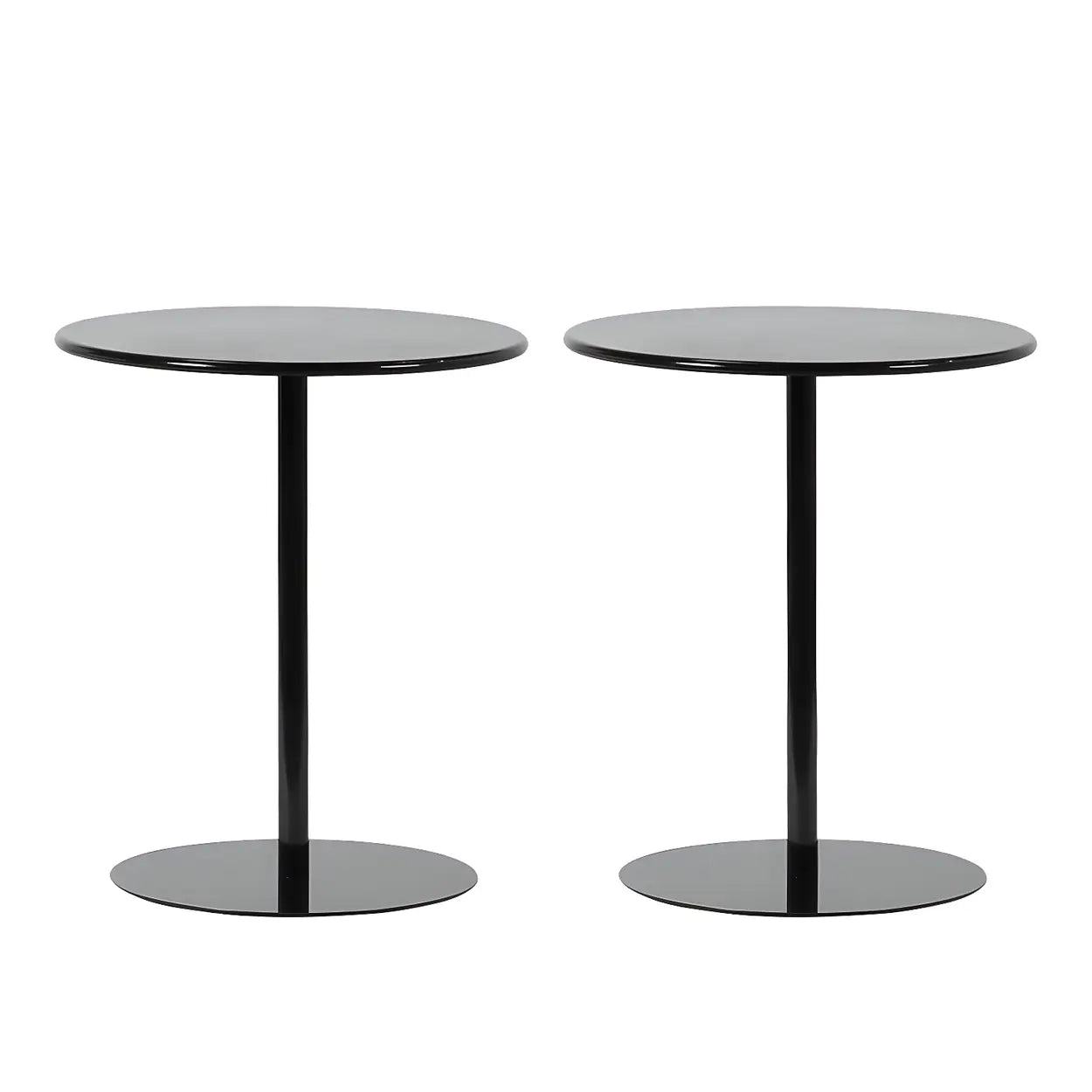 Minimalist Round Metal Pedestal Side Table