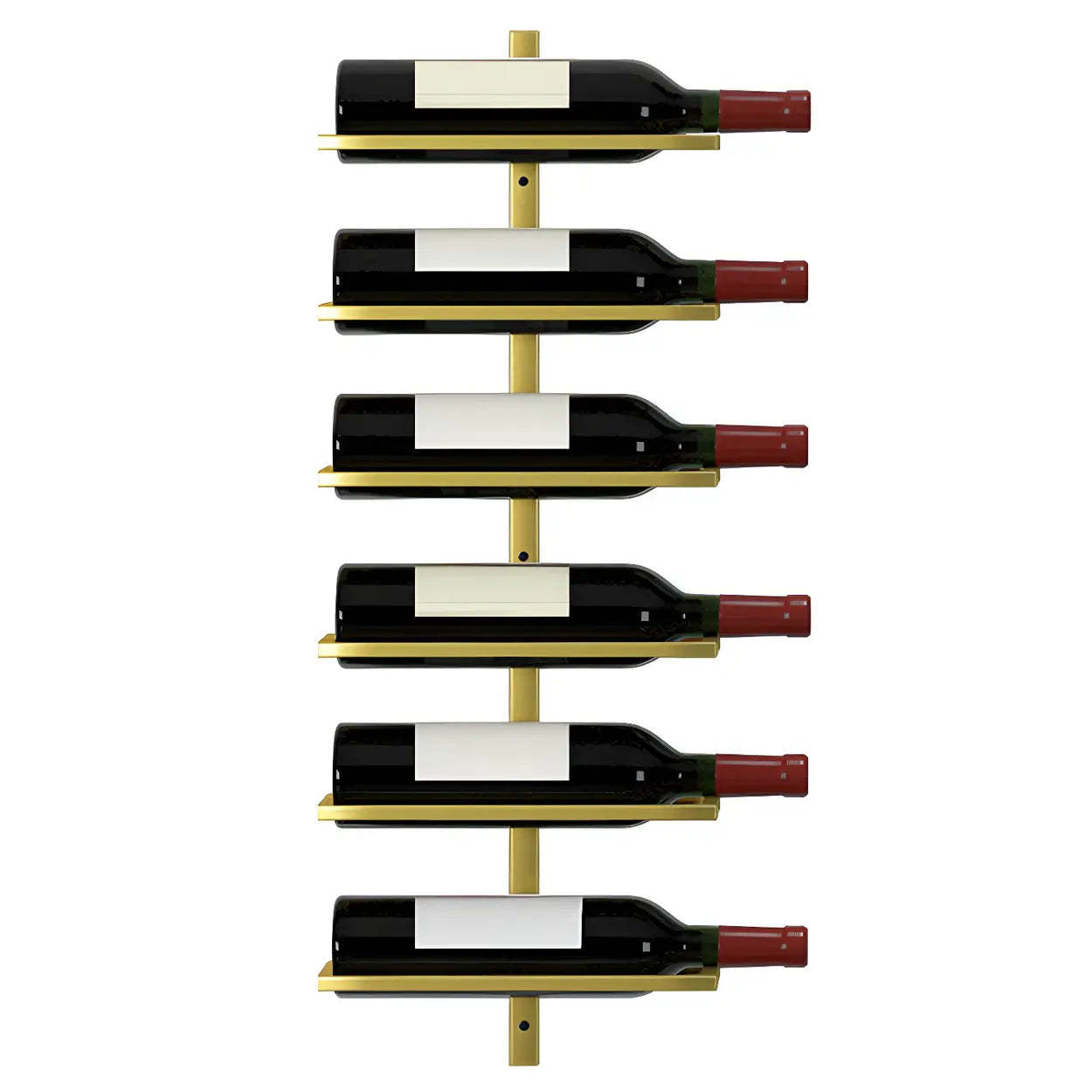 Metal Wall-Mounted Floating Wine Rack