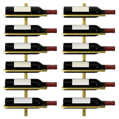 Metal Wall-Mounted Floating Wine Rack