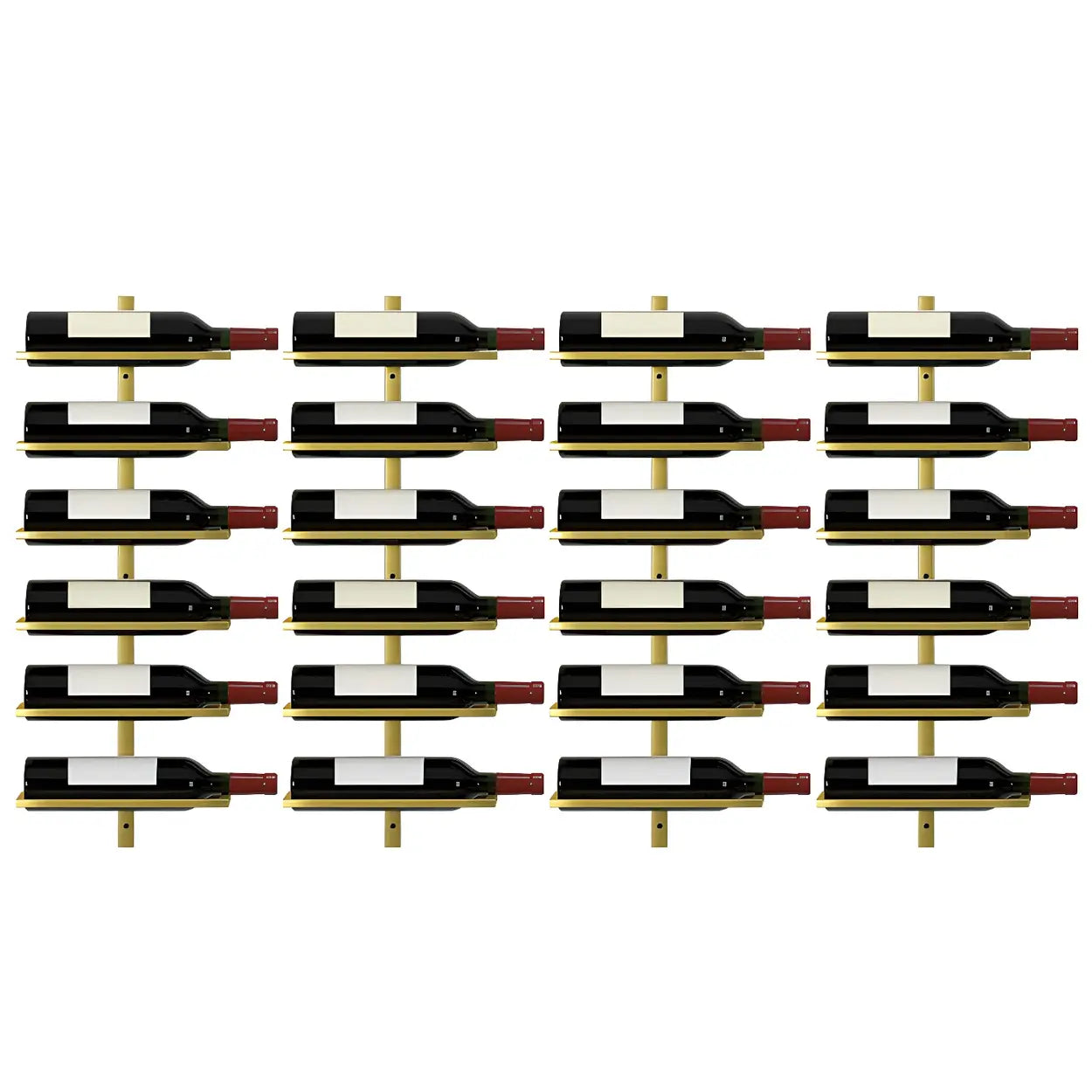 Metal Wall-Mounted Floating Wine Rack