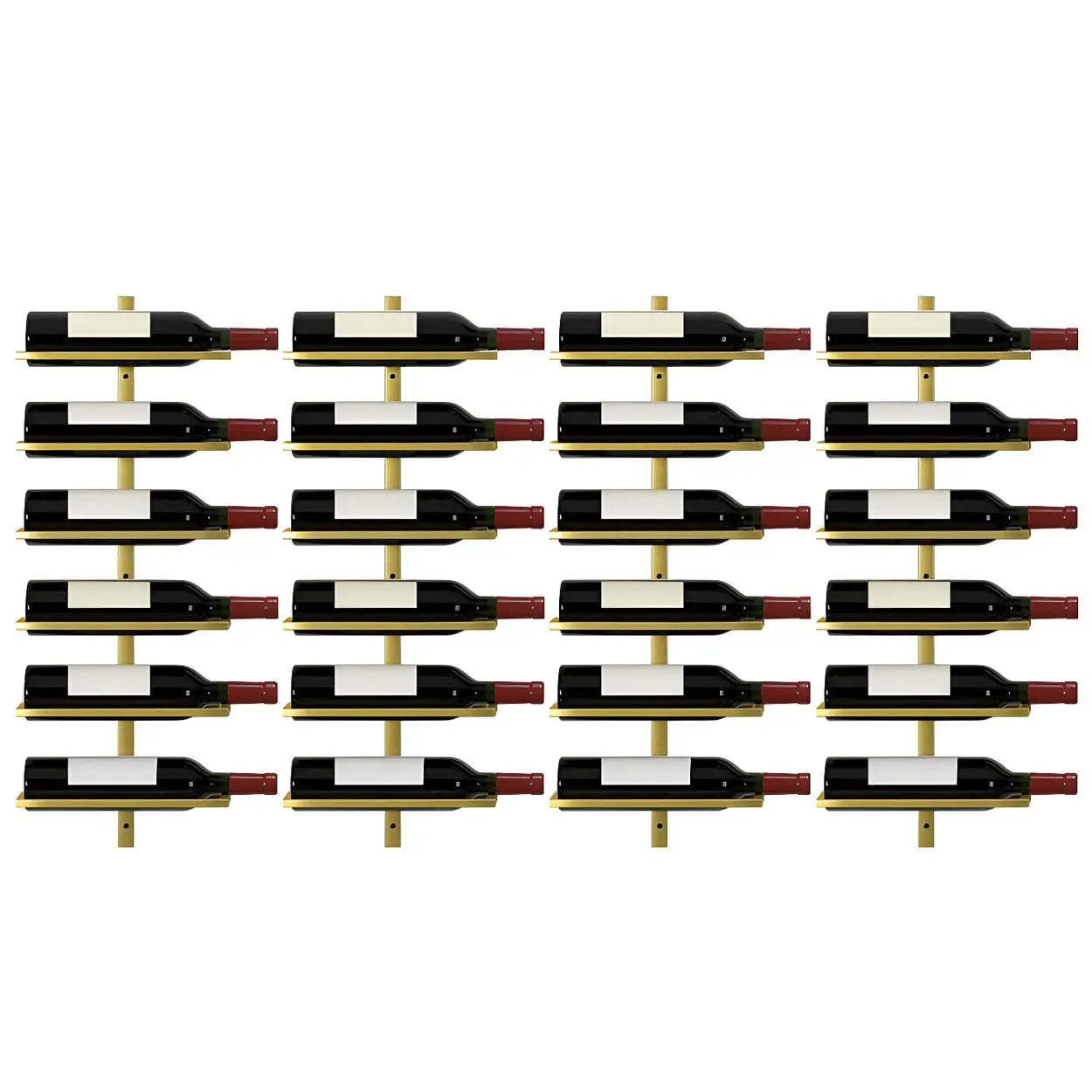 Metal Wall-Mounted Floating Wine Rack