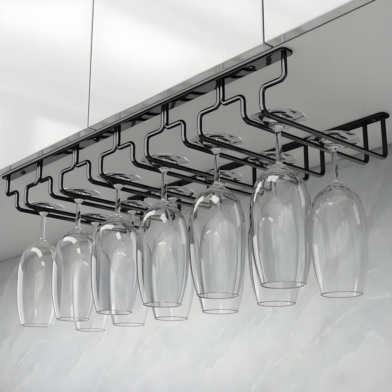 Metal Hanging Wine Glass Rack