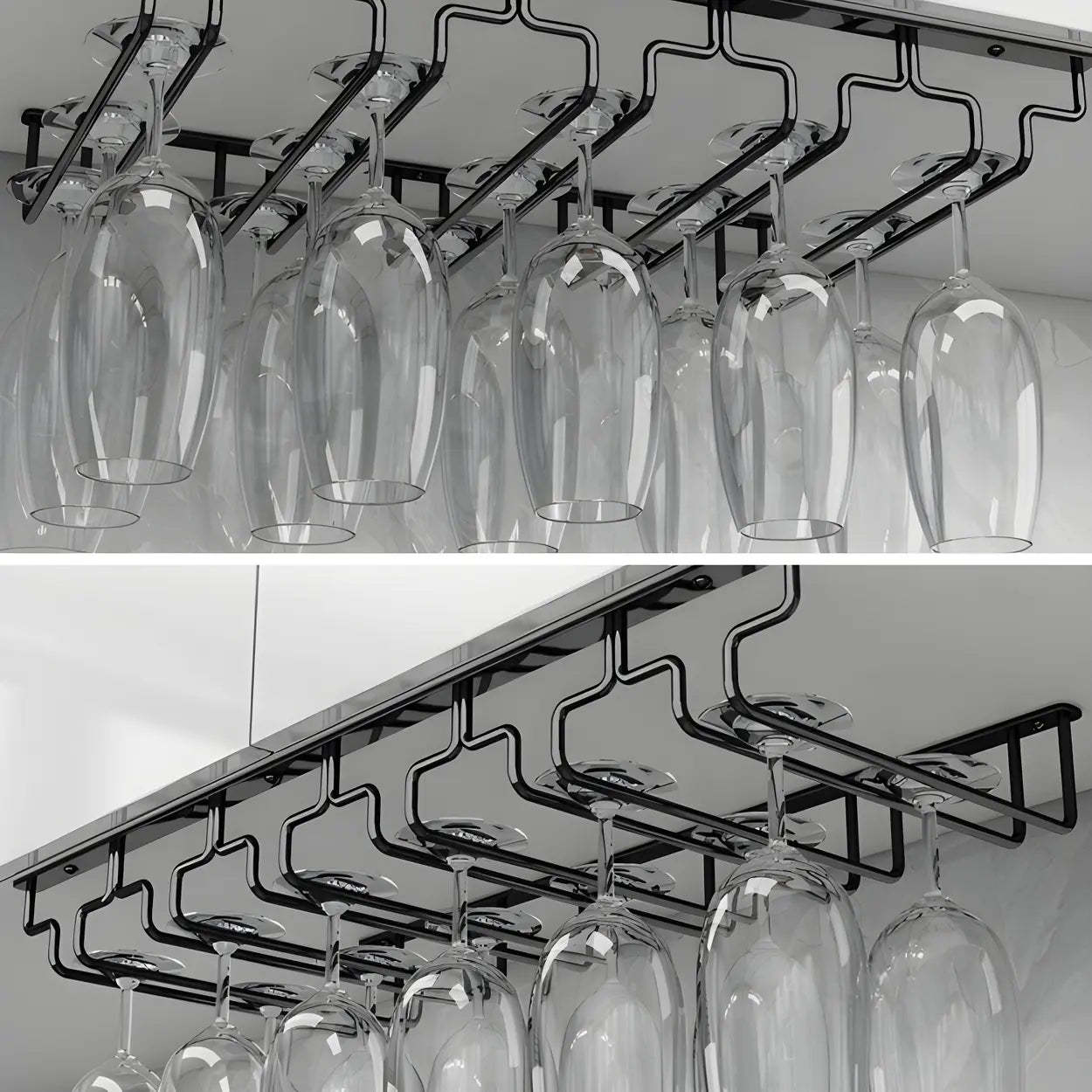 Metal Hanging Wine Glass Rack