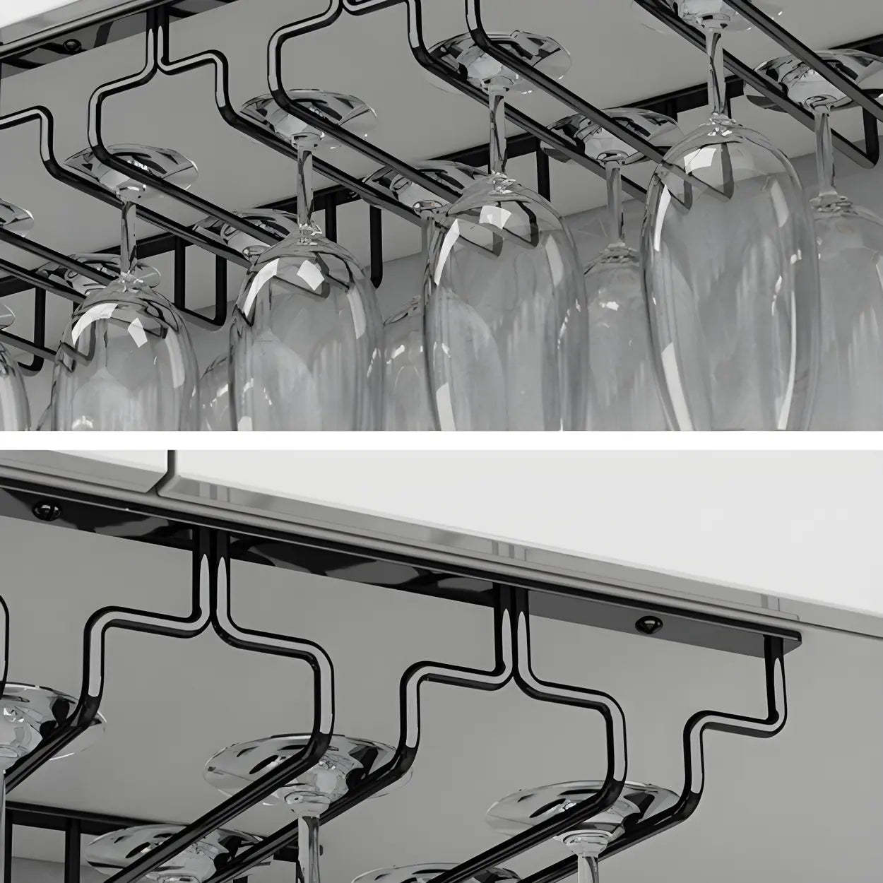 Metal Hanging Wine Glass Rack