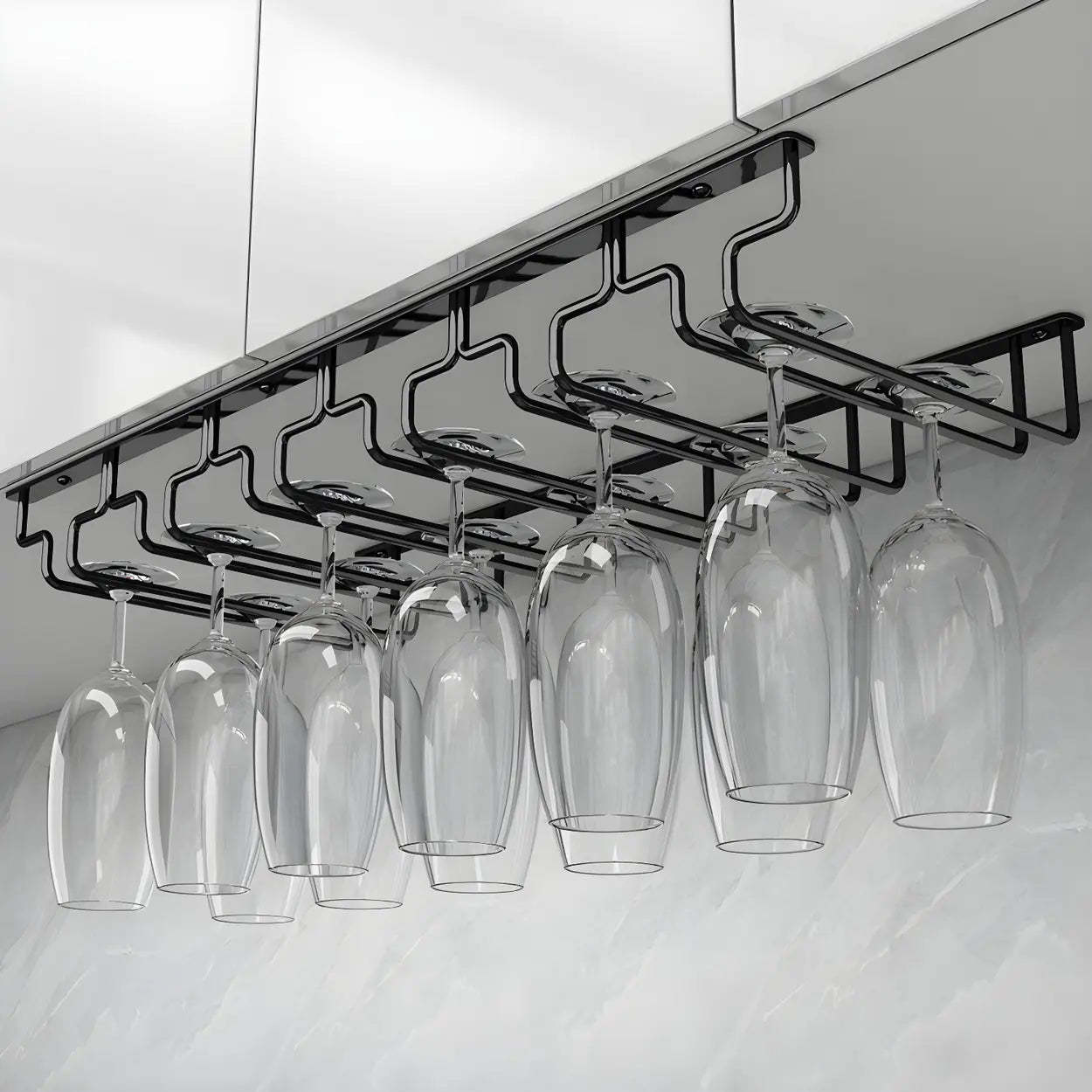 Metal Hanging Wine Glass Rack