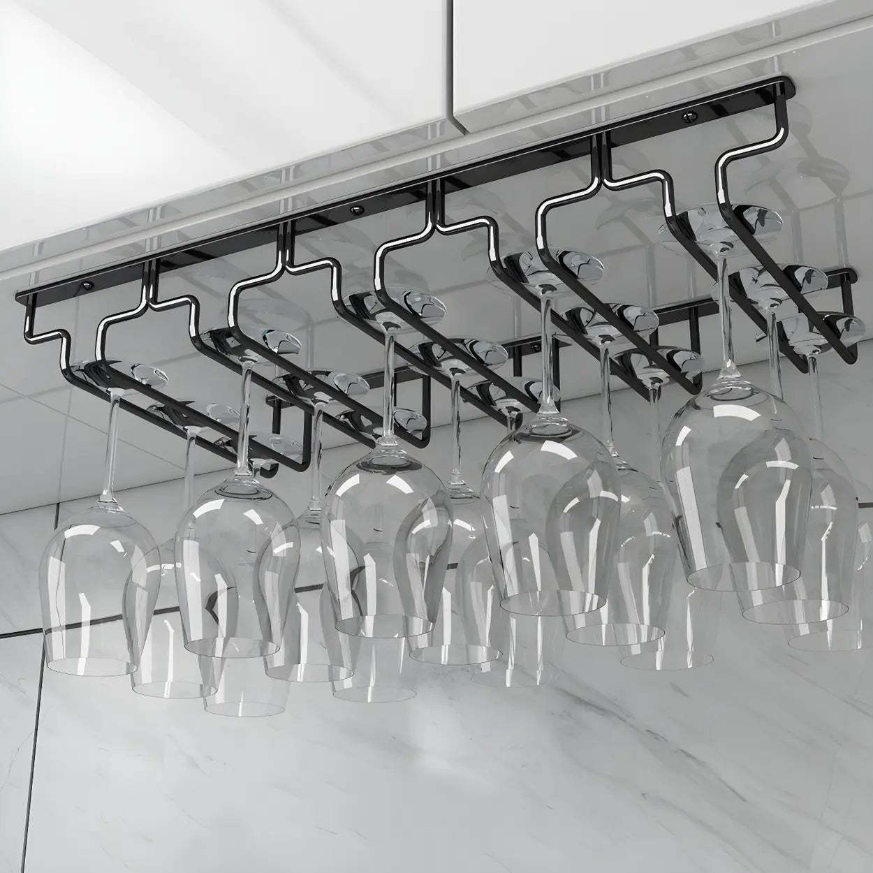 Metal Hanging Wine Glass Rack