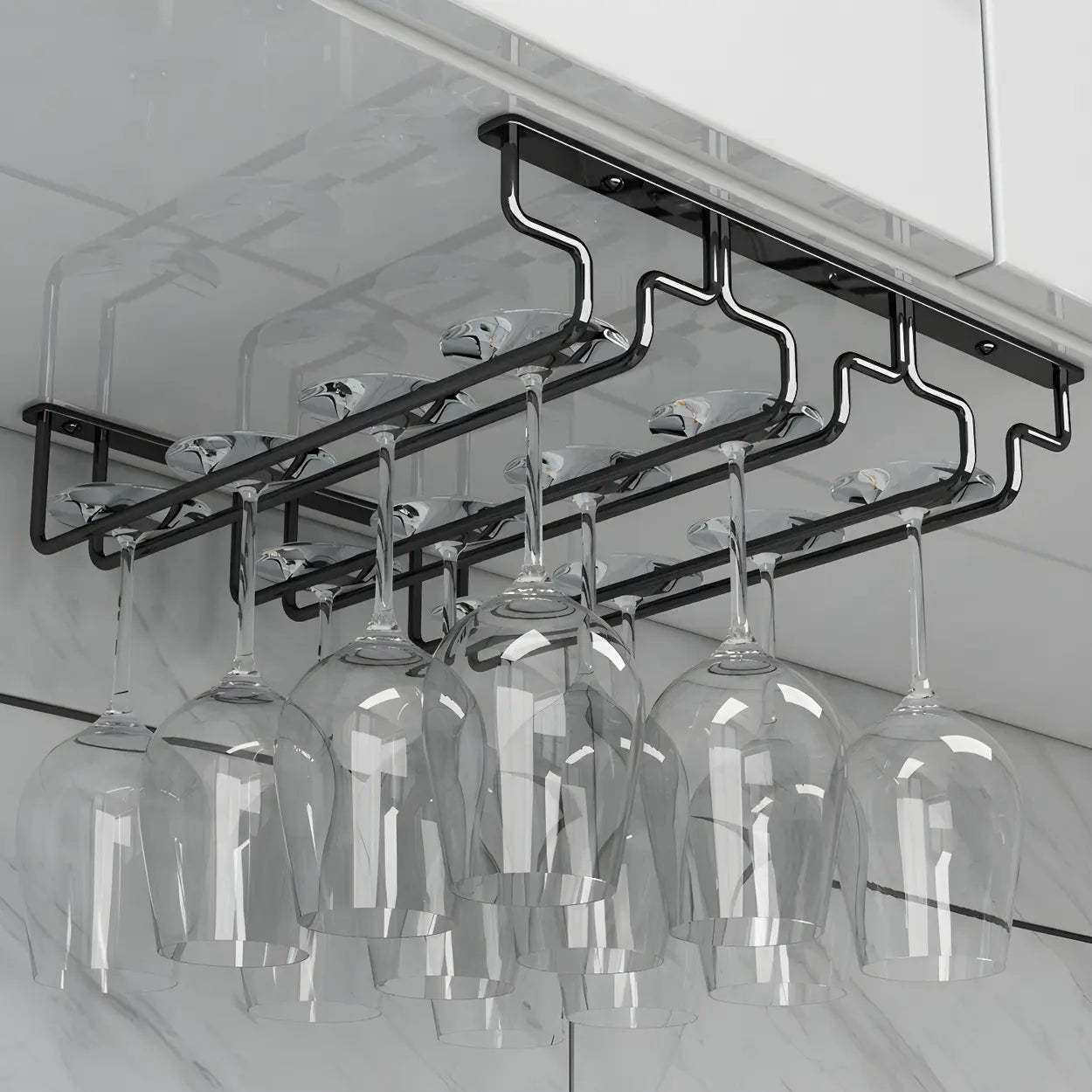 Metal Hanging Wine Glass Rack